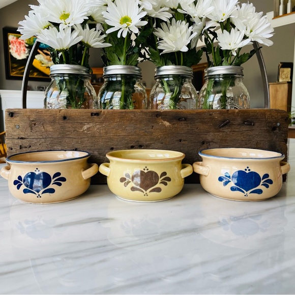 NCE Double Handled Crocks•Set of (3)•Soups~Appetizers~Casseroles•VINTAGE 1986 - Picture 2 of 13